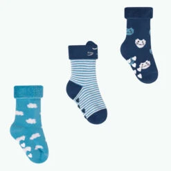 Dans Les Nuages - Pack De Chaussettes Bébé - Bleu